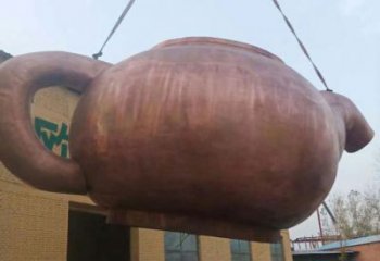 中式水壺雕塑廠家 仿古小品 游樂場不銹鋼水壺雕塑廠