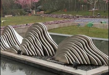 抽象群山雕塑廠家 房地產(chǎn)小品 大型不銹鋼群山雕塑廠