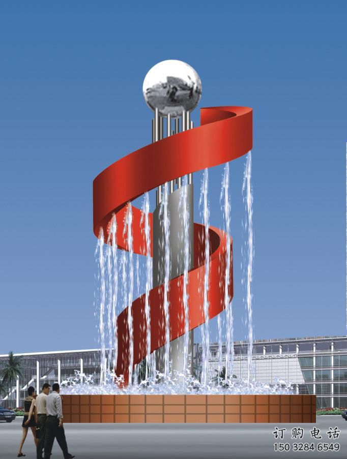 現代市政雕塑廠家 大型別墅區擺件 創意不銹鋼市政雕塑廠