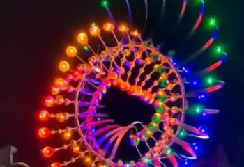 歐式風動雕塑廠家 抽象擺件 現代不銹鋼風動雕塑廠