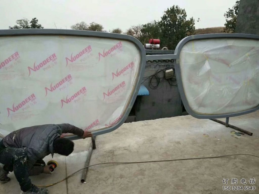 創(chuàng)意眼鏡雕塑廠家 街頭小品 公園不銹鋼眼鏡雕塑廠