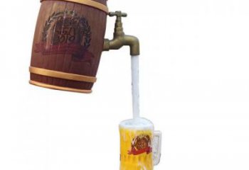 街道酒壇雕塑廠家 現代擺件 大型不銹鋼酒壇雕塑制作