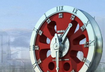 大型鐘表雕塑廠家 公園廣場小品 現代不銹鋼鐘表雕塑制作