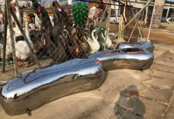 廣場凳子雕塑廠家 抽象公園小品 異形不銹鋼凳子雕塑廠