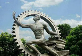 仿古齒輪雕塑廠家 歐式小品 房地產不銹鋼齒輪雕塑廠