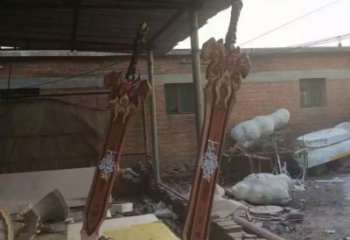 幾何利劍雕塑廠家 房地產(chǎn)小品 戶外不銹鋼利劍雕塑制作