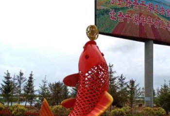 彩繪頂球雕塑廠家 鏤空創意擺件 街頭不銹鋼頂球雕塑廠