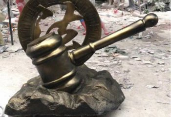 房地產錘子雕塑廠家 街頭擺件 制作不銹鋼錘子雕塑廠