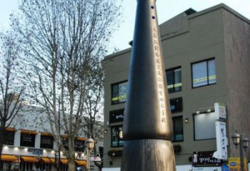 廣場毛筆雕塑廠家 抽象小品 大型不銹鋼毛筆雕塑廠