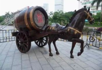 園林酒罐雕塑廠家 仿古公園小品 中式酒罐雕塑廠