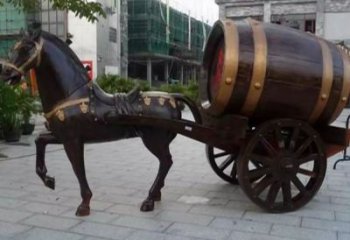 庭院酒罐雕塑廠家 公園廣場(chǎng)小品 仿古酒罐雕塑廠