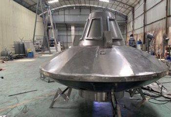 大型飛碟雕塑廠家 鍛造小品 幾何不銹鋼飛碟雕塑廠