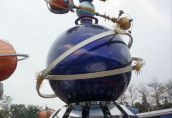 異形飛碟雕塑廠家 現代公園小品 創意不銹鋼飛碟雕塑定制