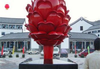 仿真果樹雕塑廠家 現代擺件 烤漆不銹鋼果樹雕塑定制