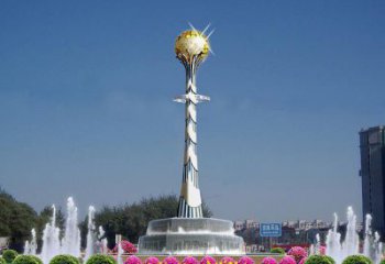 戶外獎杯雕塑廠家 噴漆小品 大型不銹鋼獎杯雕塑工廠