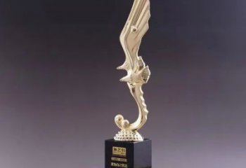 現代獎杯雕塑廠家 大型別墅區擺件 戶外不銹鋼獎杯雕塑廠
