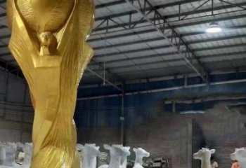 中式獎杯雕塑廠家 仿古公園小品 游樂場不銹鋼獎杯雕塑廠