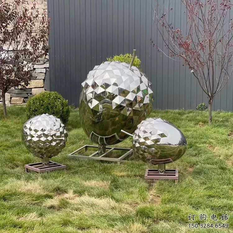 戶外松塔雕塑廠家 異形公園小品 大型不銹鋼松塔雕塑廠