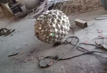 中式松塔雕塑廠家 抽象幾何小品 異形不銹鋼松塔雕塑廠