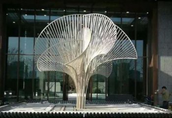 大型商場(chǎng)花傘雕塑廠家 仿真擺件 拉絲不銹鋼花傘雕塑廠