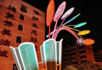 彩繪網球拍雕塑廠家 懸空擺件 街頭不銹鋼網球拍雕塑廠