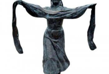 步行街哈達雕塑廠家 抽象創(chuàng)意小品擺件