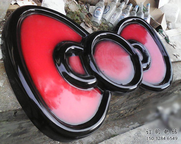 大型蝴蝶結(jié)雕塑廠家 彩繪工藝小品 廣場(chǎng)蝴蝶結(jié)雕塑價(jià)格