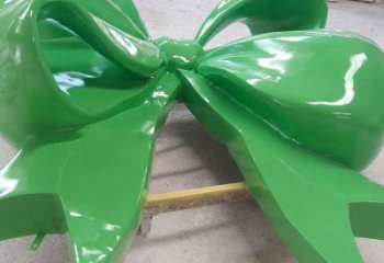 創意蝴蝶結雕塑廠家 彩繪小品 公園蝴蝶結雕塑廠