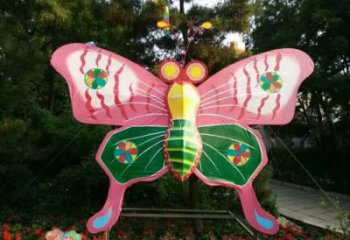 仿真蝴蝶結雕塑廠家 現代彩繪烤漆擺件