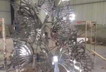 鏤空蝴蝶樹(shù)雕塑廠家 園林小品 大型不銹鋼蝴蝶樹(shù)雕塑廠