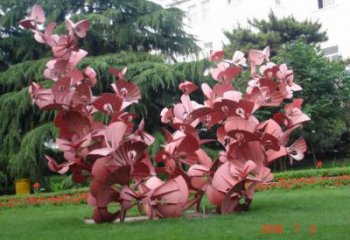 烤漆蝴蝶樹(shù)雕塑廠家 廣場(chǎng)現(xiàn)代小品 戶(hù)外不銹鋼蝴蝶樹(shù)雕塑廠