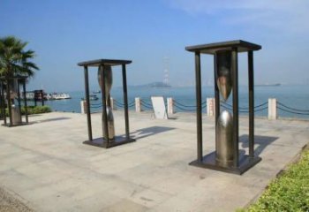 廣場(chǎng)沙漏雕塑廠家 現(xiàn)代小品 創(chuàng)意不銹鋼沙漏雕塑廠