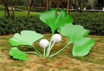 大型花葉雕塑廠家 鍛造小品 烤漆不銹鋼花葉雕塑廠