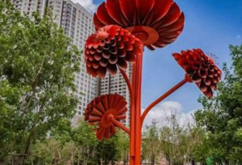 創(chuàng)意花瓣雕塑廠家 烤漆小品 公園不銹鋼花瓣雕塑廠