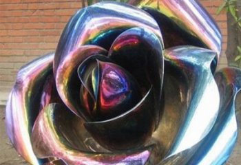 鍛造花瓣雕塑廠家 電鍍小品 戶(hù)外不銹鋼花瓣雕塑定做