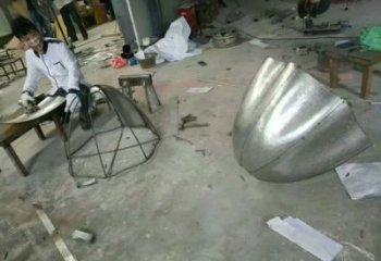 創(chuàng)意蓮藕雕塑廠家 現代小品 公園不銹鋼蓮藕雕塑廠