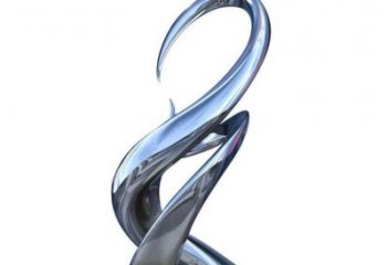 抽象豆芽雕塑廠家 創意公園小品 戶外不銹鋼豆芽雕塑廠