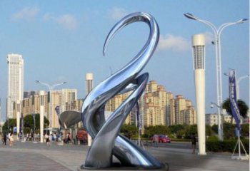 鍛造豆芽雕塑廠家 鏡面小品 戶外不銹鋼豆芽雕塑廠