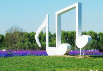 烤漆樂符雕塑廠家 創(chuàng)意小品 大型不銹鋼樂符雕塑廠