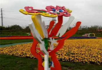 噴漆大樹雕塑廠家 中式小品 草地不銹鋼大樹雕塑廠