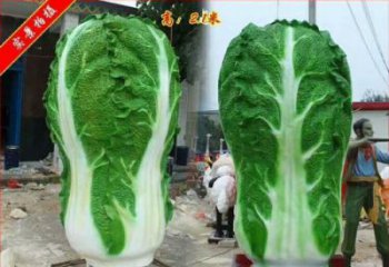 公園大白菜雕塑廠家 戶外擺件 現代不銹鋼大白菜雕塑價格
