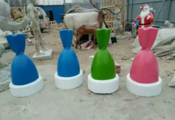 創意棒棒糖雕塑廠家 彩繪小品 公園棒棒糖雕塑制作