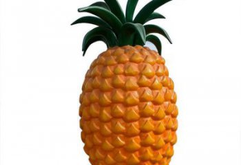 創(chuàng)意菠蘿雕塑廠家 仿真小品 公園菠蘿雕塑廠