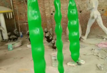 彩繪豆角雕塑廠家 仿真擺件 街頭豆角雕塑廠