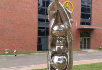 鏡面豆角雕塑廠家 大型擺件 戶(hù)外不銹鋼豆角雕塑價(jià)格