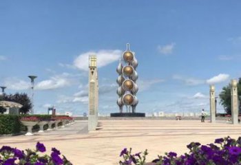 歐式云豆雕塑廠家 抽象擺件 創意不銹鋼云豆雕塑制作