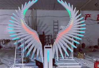 中式鳳羽雕塑廠家 現(xiàn)代小品 游樂(lè)場(chǎng)不銹鋼鳳羽雕塑廠