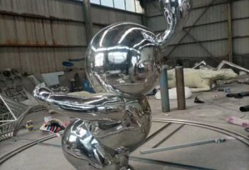 抽象小孩雕塑廠家 創(chuàng)意擺件小品 大型不銹鋼小孩雕塑報價