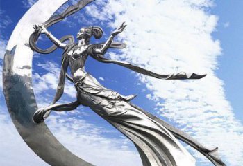 現(xiàn)代飛天雕塑廠家 大型別墅區(qū)擺件 大型不銹鋼飛天雕塑制作