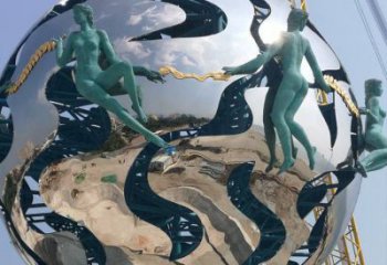 現代飛人雕塑廠家 大型別墅區擺件 現代不銹鋼飛人雕塑廠